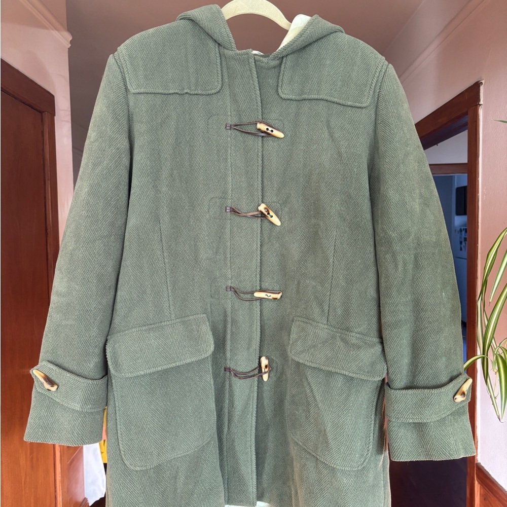 L.L. Bean Olive Green Hooded Jacket